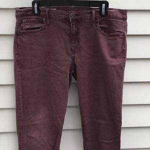 Burgundy Jeans